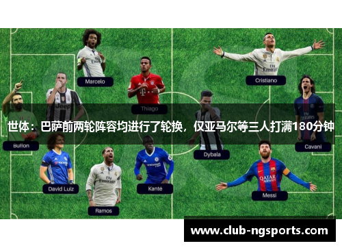 世体：巴萨前两轮阵容均进行了轮换，仅亚马尔等三人打满180分钟